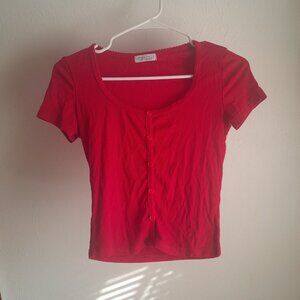 Red woman's shirt